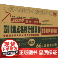 小学毕业升学真题详解 语文 4 2025 基础教育考试评价中心 编 中学教辅文教 正版图书籍 西安出版社