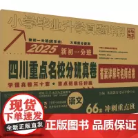 小学毕业升学真题详解 语文 4 2025 基础教育考试评价中心 编 中学教辅文教 正版图书籍 西安出版社