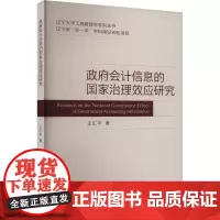 政府会计信息的国家治理效应研究 王汇华 著 会计经管、励志 正版图书籍 经济科学出版社
