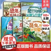 全5册 画给孩子的自然通识课 可爱的动物 昆虫鸟儿恐龙海底生物爬行动物 3-6-8岁儿童小学生课外阅读幼儿园绘本科普图画