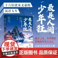 [正版书籍]最是人间少年狂:十六位唐宋文豪的沉浮人生 绝美文笔 笑中带泪 狂戳你的笑点泪点 作家出版社