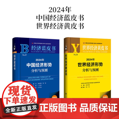 2024年中国经济形势分析与预测+世界经济形势分析与预测 (赠皮书笔记本)中国经济蓝皮书 世界经济黄皮书 中国经济的未来