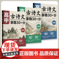 高中古诗文拿稳30+分 基础篇+冲刺篇 高一高二高三高考 高中通用 语文文言文知识技巧答题方法重点词句文学常识讲练结合