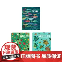 Britta Teckentrup科普书全三册 Reptiles/Fish /Bugs Everywhere 爬行动物/