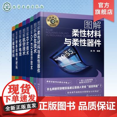 名师讲科技前沿系列 全8册 仿生技术 OLED显示技术 柔性材料与柔性器件 磁性材料 粉体和纳米材料 化学电池 航空技术