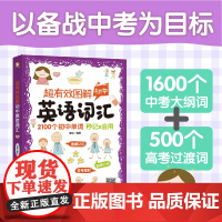 正版 超有效图解初中英语词汇 2100个初中单词秒记会用 中考大纲词高考过渡词英语单词图解记忆词根词缀图解记忆方法辅导教