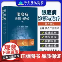 眼底病诊断与治疗 第4版 黄叔仁 每一种疾病的病因发病机制病理临床表现等均围绕诊断和治疗 人民卫生出版社实用临床眼科学书