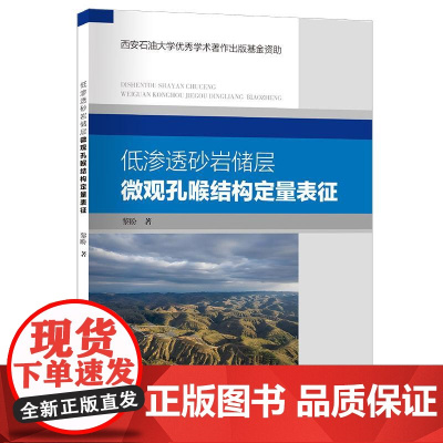 低渗透砂岩储层微观孔喉结构定量表征9787511476265