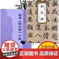 胆巴碑 浩瀚教程+原帖全2册 胆巴碑楷书教程 初学者入门书籍临摹毛笔书法教程赵体楷书毛笔字帖书法教程