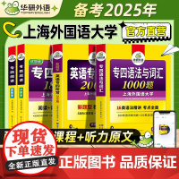 华研外语新题型备考2025专四专项训练全套书英语专业四级语法与词汇1000题单词听力阅读理解完型填空写作文完形tem4真