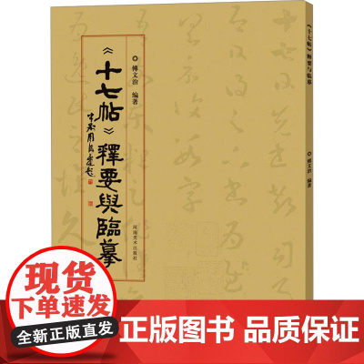 《十七帖》释要与临摹 傅文治 编 毛笔书法 艺术 河南美术出版社