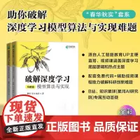 套装2册[出版社店]破解深度学习:基础篇+核心篇 模型算法与实现深度学习教程机器学模型应用与开发人工智能chatg