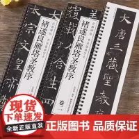褚遂良雁塔圣教序卷一卷二毛笔书法字帖2本全文经典碑帖书法临摹字卡唐代原大版原帖简体旁注褚体练字帖近距离临摹字帖