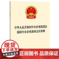 正版2025新书 中华人民共和国中小企业促进法 保障中小企业款项支付条例 法律出版社 律师实务法律法规图书籍