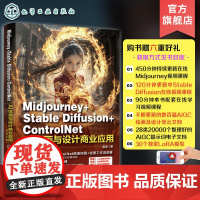赠视频课 Midjourney+Stable Diffusion+ControlNet AI绘画与设计商业应用实战手册