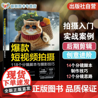 短视频拍摄 118个分镜脚本与摄影技巧 拍摄角度与构图技巧 分镜思路与亮点打造 实战拍摄流程书 短视频爱好者新媒体制