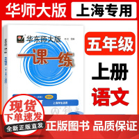 2022华东师大版一课一练五年级上语文增强版5年级上册第一学期 上海小学教辅课后辅导书沪教版 华东师范大学出版社