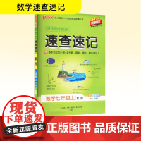 绿卡期中期末速查速记 数学七年级上 RJ版 全彩版 2025新教材 陕西师范大学出版总社有限公司 牛胜玉 编 初中数学单