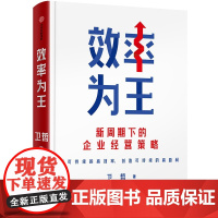 效率为王 阿里巴巴前CEO卫哲作品 新周期下的企业经营策略 降低成本 提高效率 卫哲著 中信正版