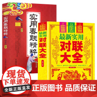 [2册]实用对联大全+实用春联精粹 传统节日民俗十二生肖写对联书中国民间文学对联大全集实用春节对联楹联新对联大全书籍