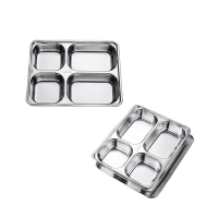 豫凯达不锈钢餐盘快餐盘五格餐盘