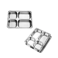 豫凯达不锈钢餐盘快餐盘五格餐盘