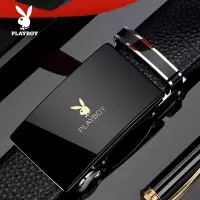 花花公子男士皮带真皮自动扣年轻人休闲纯皮腰带青年潮流牛皮裤带