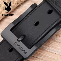 花花公子针扣皮带男士真皮牛皮纯商务腰带时尚男款潮青年正品裤带