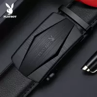 花花公子男士皮带真皮自动扣2025新款商务休闲纯皮裤带牛皮男腰带