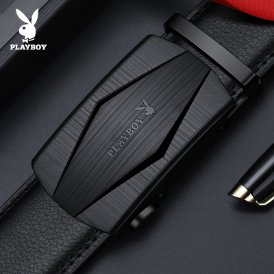 花花公子男士皮带真皮自动扣2025新款商务休闲纯皮裤带牛皮男腰带