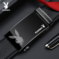 花花公子男士真皮腰带2025年新款自动扣休闲纯皮裤带时尚牛皮皮带