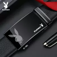 花花公子男士真皮腰带2025年新款自动扣休闲纯皮裤带时尚牛皮皮带