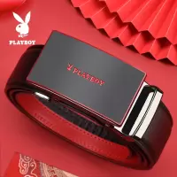 花花公子本命年内红腰带自动扣男士真皮蛇年礼盒礼物结婚属蛇皮带