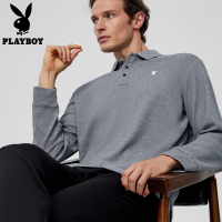 [总裁视感]花花公子春季长袖POLO衫翻领内搭打底衫商务休闲上衣