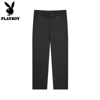 [380克水晶绒]花花公子针织直筒西裤男款商务休闲裤加厚长裤子