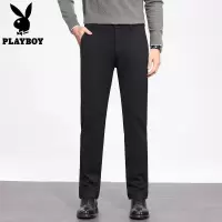 [高端针织]花花公子商务休闲西裤男款新款直筒百搭长裤子春季
