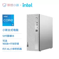 联想(Lenovo)小新台式机电脑主机(酷睿i5-1235U 16G内存 1T高速大容量固态硬盘 Win11 正版office)