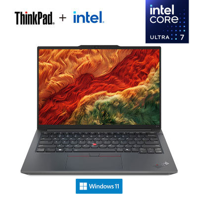ThinkPad E14 01CD AI 2024 经典商务本 14英寸笔记本电脑 定制 英特尔酷睿Ultra 7 155H 64G 2T 锐炫Arc显卡 2.2K高色域 黑