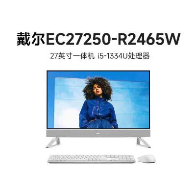 戴尔(DELL)EC27250-R2465W 27英寸家用商用办公台式电脑一体机 I5-1334U 16G内存 512G固态 高清屏 白色