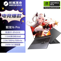 机械革命(MECHREVO)蛟龙16Pro 2025款 16英寸旗舰游戏本 强芯学生设计笔记本电脑 定制 锐龙版R9-8945HX RTX5060 32G 2T 2.5K 灰