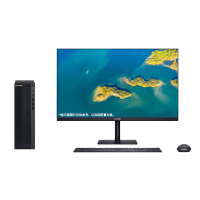 华为(HUAWEI)擎云W585X 国产化信创电脑台式机整机 麒麟9000C/16G/1T机械+256G/无光驱/无WIFI 单主机 试用版系统 配23.8英寸显示器
