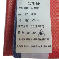 硕臻 彩条布 6*50m 卷