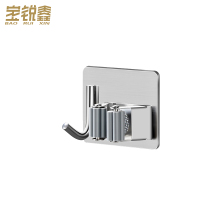 宝锐鑫 不锈钢拖把架卫生间挂钩 单夹 个