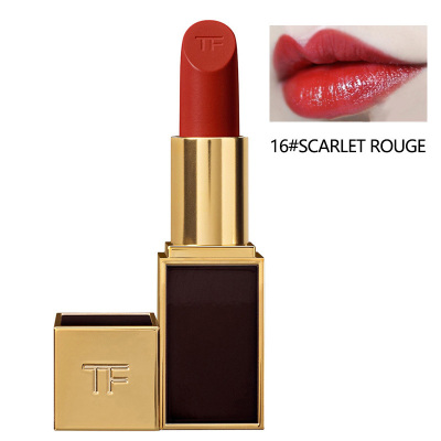 汤姆福特(Tom Ford)TF口红 TF黑管显色口红3g 提升气色不易沾杯 16#SCARLET ROUGE