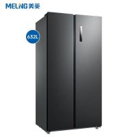 美菱632升对开门冰箱苏宁自营 一级能效变频节能低噪风冷无霜超薄家用净味除菌干湿分储双开门电冰箱大容量