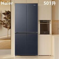 (咨询库存)海尔BCD-501WGHTDB5X8U1十字对开四开门风冷变频嵌入式家用冰箱