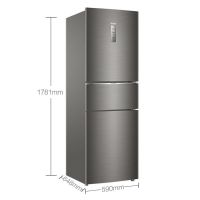 海尔BCD-253WDPDU1一级能效变频风冷无霜家用三门电冰箱