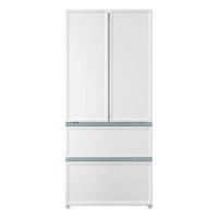 海尔新品501L白巧零嵌入式家用法式超薄电冰箱BCD-501WGHFD14W9U1