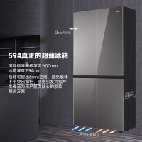 海尔BCD-475WGHTDB9GSU1冰箱475L超薄零嵌双循环四门冰箱双开门冰箱净味玻璃面板变温