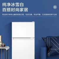 (咨询库存)海尔冰箱123升双门家用省电节能黑金出租房小冰箱BCD-123GHTMZ0WV